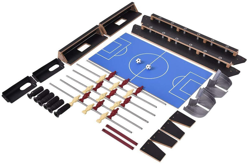 Giantex 28" Foosball Table Set Soccer Competition Tabletop for Game Room Leisure Sports 18 Players Durable Steel Rods Easy Assembly Foosball Tables with 2 Footballs