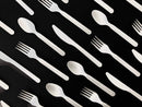 100% Eco-Friendly Compostable Cutlery Set - 300 Pieces (100 Forks | 100 Spoons | 100 Knives) - Durable Disposable Utensils Made from Renewable Plant-Based Resources