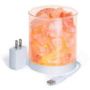 Levoit Kana Himalayan/Hymilain Sea, Pink Crystal Salt Rock Lamp, Night Light, Real Rubber Wood Base, Dimmable Touch Switch, Holiday Gift (ETL Certified, 2 Extra Bulbs),