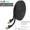 Lovicool Cat 6 Ethernet Patch Cable 100 ft Black, 4-Pair UTP Flat Networking Patch LAN Cable Ethernet Cords Network Wire Speed up to 250MHz with RJ45 Connectors 30m