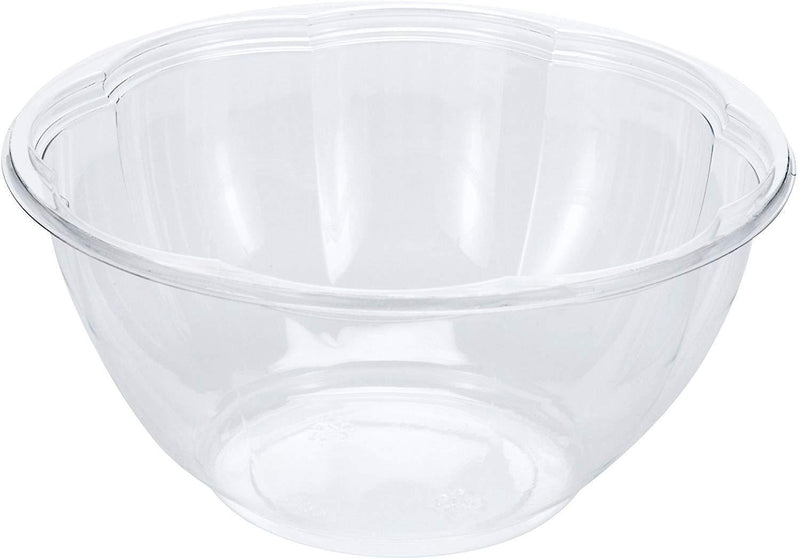 DOBI [50 Pack - 32 oz.] Salad to-Go Containers - Clear Plastic Disposable Salad Bowls with Airtight Lids, Standard Size
