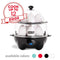 Dash DEC012AQ Deluxe Rapid Egg Cooker: Electric, 12 Capacity for Hard Boiled, Poached, Scrambled, Omelets, Steamed Vegetables, Seafood, Dumplings & More with Auto Shut Off Feature Aqua