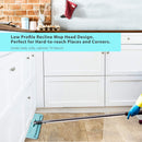 Moppson Flat Mop and Bucket System with Wringer for Floor Cleaning with 4 Washable Microfiber Mop Pads