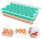 Ice Cube Trays with Lids, Ozera 2 Pack Food Grade Flexible 76 Cubes Silicone Ice Trays with Removable Lid, Ice Cube Molds for Whiskey Storage, Cocktail, Beverages