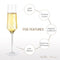 Hand Blown Crystal Champagne Flutes - Bella Vino Elegant Champagne Glasses Made from 100% Lead Free Premium Crystal Glass，Perfect for Any Occasion,Great Gift, 10", 7 Oz, Set of 2, Clear