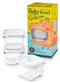 Glasslock 6pcs Set Yum Yum Eco Friendly Airtight Spill Proof Baby Meal Food Storage Container Square 210ml