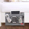 DuomiW Bedside Storage Organizer, Beside Caddy, Table Cabinet Storage Organizer, TV Remote Control, Phones, Magazines, Tablets, Accessories (Brown)