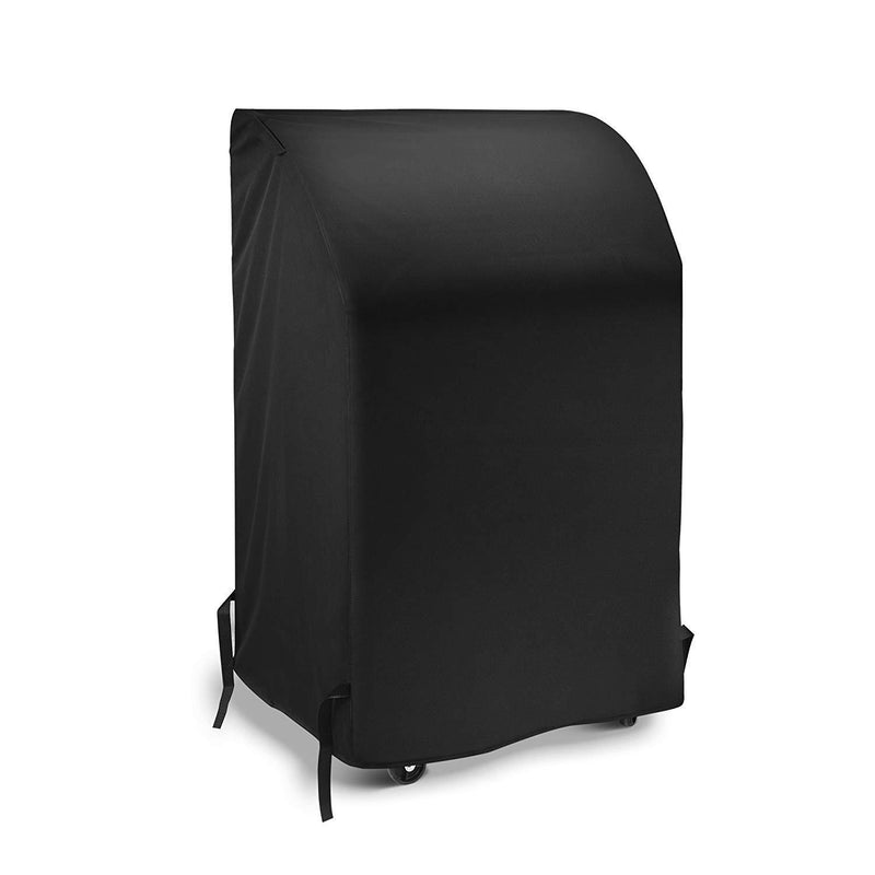iDepot 2 Burner Gas Grill Cover 32 Inch, Heavy Duty Waterproof Small Space BBQ Cover for Grills with Collapsed Side Tables, All Weather Protection for Weber Char-Broil Nexgrill and More, Black