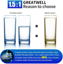 GREATWELL 400 GPD Tankless Reverse Osmosis (RO) Water Filtration System with 1.5:1 Pure to Drain Ratio and Drinking Water Faucet