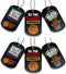 (6-Pack) Basketball Motivational Dog Tag Necklaces - Basketball Gifts in Bulk for Basketball Team Accessories - Basketball Party Favors Sports Prizes Awards for Youth Teen Boys Girls Adults Men Women