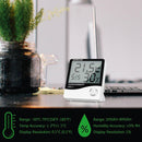 KinGrow Multifunctional Temperature Humidity Monitor, Indoor Thermometer Indicator Hygrometer Gauge Home Office Garden Indoor Grow Tent