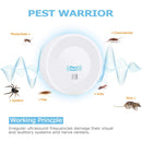 Electronic Ultrasonic Pest Repeller Controller Pest Repellent Control Plug in Indoor for Reject Insects Mosquitoes Mice Spiders Ants Rats Bugs Roaches Rodent (6 Packs)
