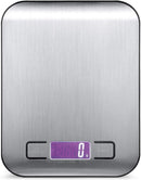 Food Scale - Kitchen Scale - Digital Food Scale - Weighs in Grams Kilograms Pounds Ounces g kg lb oz - 11 Lb / 5 Kg Capacity - Stainless Steel - Scale Kitchen - Scale Food - Electronic Scale