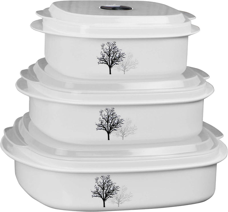 Corelle Coordinates by CulinWare 6-Piece Microwave Cookware, Steamer and Storage Set, Splendor