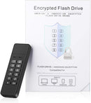 Encrypted USB Drive, INNÔPLUS Secure Flash Drive 256-bit 32 GB, U Disk USB 2.0, Hardware Password Memory Stick for Personal Protection, Aluminum Shell with FIPS Validated, Military Encryption Keypad