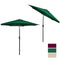 Cloud Mountain 9' Patio Umbrella, Outdoor Market Umbrella with Push Button Tilt and Crank, Aluminum Table Umbrella Outside 100% Polyester, Green