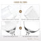 Hand Blown Crystal Champagne Flutes - Bella Vino Elegant Champagne Glasses Made from 100% Lead Free Premium Crystal Glass，Perfect for Any Occasion,Great Gift, 10", 7 Oz, Set of 2, Clear
