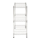 Sandusky WS241430 Wire Shelving, 24" Width x 30" Height x 14" Depth, 3 Shelves, Chrome