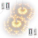 GDEALER 120 Led 39ft Fairy Lights Fairy String Lights Battery Operated Waterproof 8 Modes Remote Control String Lights Copper Wire Firefly Lights Christmas Decor Christmas Lights Cool White