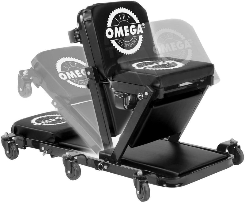 Omega 91452 Black Low Profile Z-Creeper - 450 lbs. Capacity