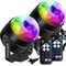 [2018 Latest Models-6 light bulbs] Nequare Party Lights Disco Ball Strobe Light Disco Lights 20 Colors Sound Activated Stage Light with Remote Control for Festival Bar Club Party Wedding Show Home …