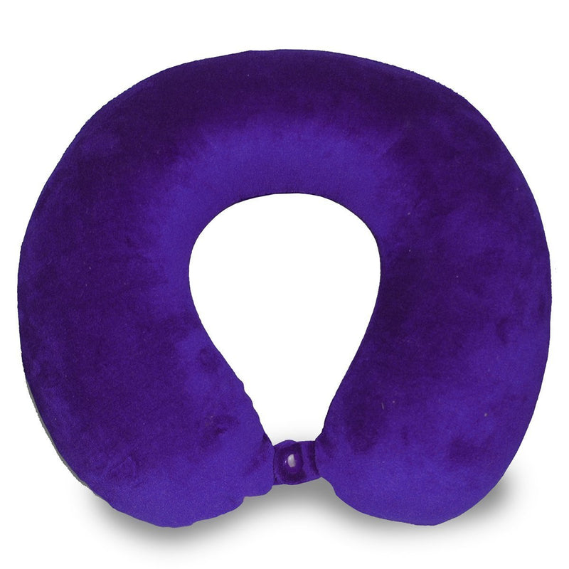 World's Best Memory Foam Neck Pillow, Purple