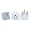 Ceptics CT-9C USA to Most of Europe Travel Adapter Plug - Type C (3 Pack) - Dual Inputs - Ultra Compact (Does Not Convert Voltage)