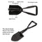 YTech Portable Folding Shovel Camping Military Survival Pick- For Car Garden Multitool Pick Snow Mini Accident entrenching Tool Steel Handle , Hiking, Backpacking, Gardening - with Carrying Pouch