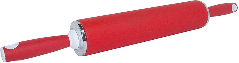 DoughEZ 21.5-Inch Non-Stick Silicone Rolling Pin with Contoured Handles, Dishwasher Safe, BPA Free, FDA Approved Materials