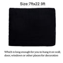 Whaline Halloween Black Creepy Cloth 276 x 87 inch Spooky Halloween Decoration for Haunted Houses Party Supplies