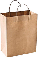 Green Direct Reusable Brown Paper Shopping Bags - Grocery Bags Pack of 50