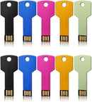 JUANWE USB Flash Drives 5 Pack 16GB USB 2.0 Metal Thumb Drives Jump Drive Memory Stick Key Shape for Students,Office,Company