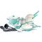 GreenLife Soft Grip 16pc Ceramic Non-Stick Cookware Set, Turquoise