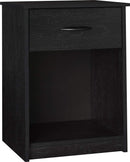 Ameriwood Home Core Nightstand, Black Oak