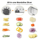 Joho Mandoline Slicer Vegetable Cutter Grater Chopper Julienne Slicer ,Adjustable Slicer Professional Grater with Stainless Steel Blades