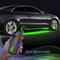 4pc 15" Wheel Ring Light Kit XKchrome App Controlled w/Turn Signal Function Universal Neon Underglow Accent Light Kit