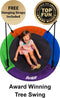 Outdoor Round Tree Swing for Kids - 40" Saucer Tree Swing for Kids-Large Tree Swings for Children - 400 lbs Tree Swings for Outside with Hanging Kit