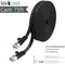 Lovicool Cat 6 Ethernet Patch Cable 100 ft Black, 4-Pair UTP Flat Networking Patch LAN Cable Ethernet Cords Network Wire Speed up to 250MHz with RJ45 Connectors 30m