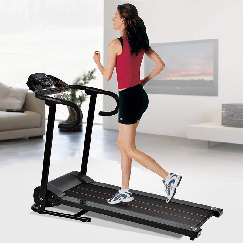 Murtisol 1100W Folding Treadmill Good for Home/Apartment Fitness Compact Electric Running Exercise Machine with Safe Handlebar and LCD Display Easy Control