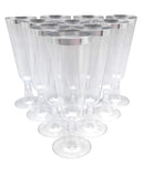 140 pc Plastic Classicware Glass Like Champagne Wedding Parties Toasting Flutes Party Cocktail Cups (Clear) by Oojami