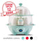 Dash DEC012AQ Deluxe Rapid Egg Cooker: Electric, 12 Capacity for Hard Boiled, Poached, Scrambled, Omelets, Steamed Vegetables, Seafood, Dumplings & More with Auto Shut Off Feature Aqua