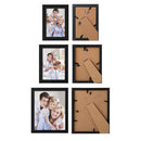 WOLTU 10 Piece Multi Pack Black Picture Frame Set for Wall with Plexiglass Cover,2-8x10,4-5x7,4-4x6,PF02C10-x
