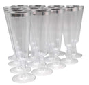 140 pc Plastic Classicware Glass Like Champagne Wedding Parties Toasting Flutes Party Cocktail Cups (Clear) by Oojami