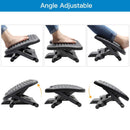 Adjustable Under Desk Footrest - Ergonomic Foot Rest with 3 Height Position - 30 Degree Tilt Angle Adjustment for Home & Office - Non-Skid Massage Surface Texture Improves Posture & Circulation