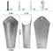 Akarden Galvanized Metal Wall Plant Container 2 Set Hanging Wall Vase Planter for Home Wall Decor