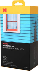 Kodak Dock & Wi-Fi Photo Printer Cartridge PHc – Cartridge Refill & Photo Paper - 40 Pack