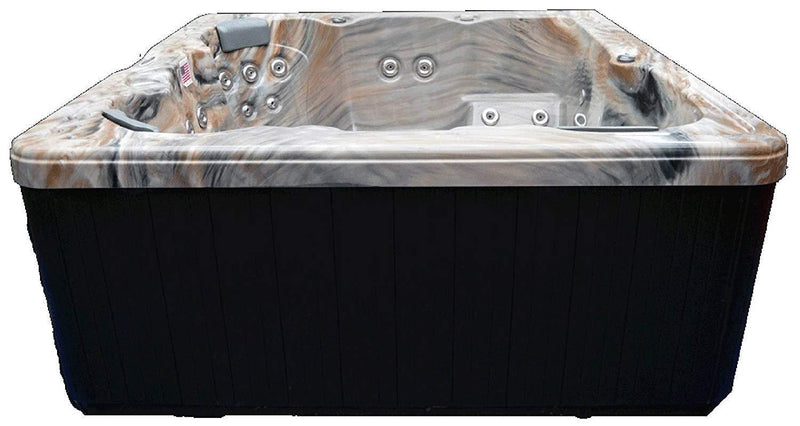 Home and Garden Spas HG51T 6 Person 51 Outdoor Spa with Stainless Jets & Ozone, 82" x 82" x 35", Tuscan Sun