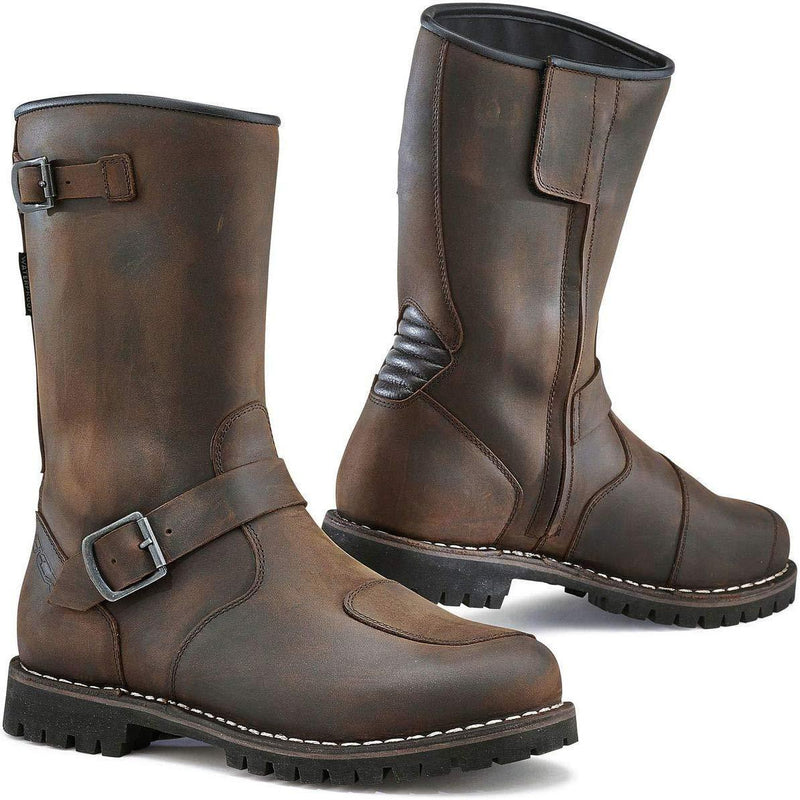 TCX 7096 Fuel Waterproof Mens Street Motorcycle Boots - Vintage Brown Size Eu 46 / Us 12