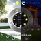 Solar Ground Lights, Upgraded Outdoor Garden Waterproof Bright in-Ground Lights for Lawn Pathway Yard Driveway, with 8 LED Warm White Lights (8 Pack)