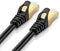 TNP Cat6 Ethernet Patch Cable (20 Inch) - Professional Gold Plated Snagless RJ45 Connector Computer Networking LAN Wire Cord Plug Premium Shielded Twisted Pair (Orange)